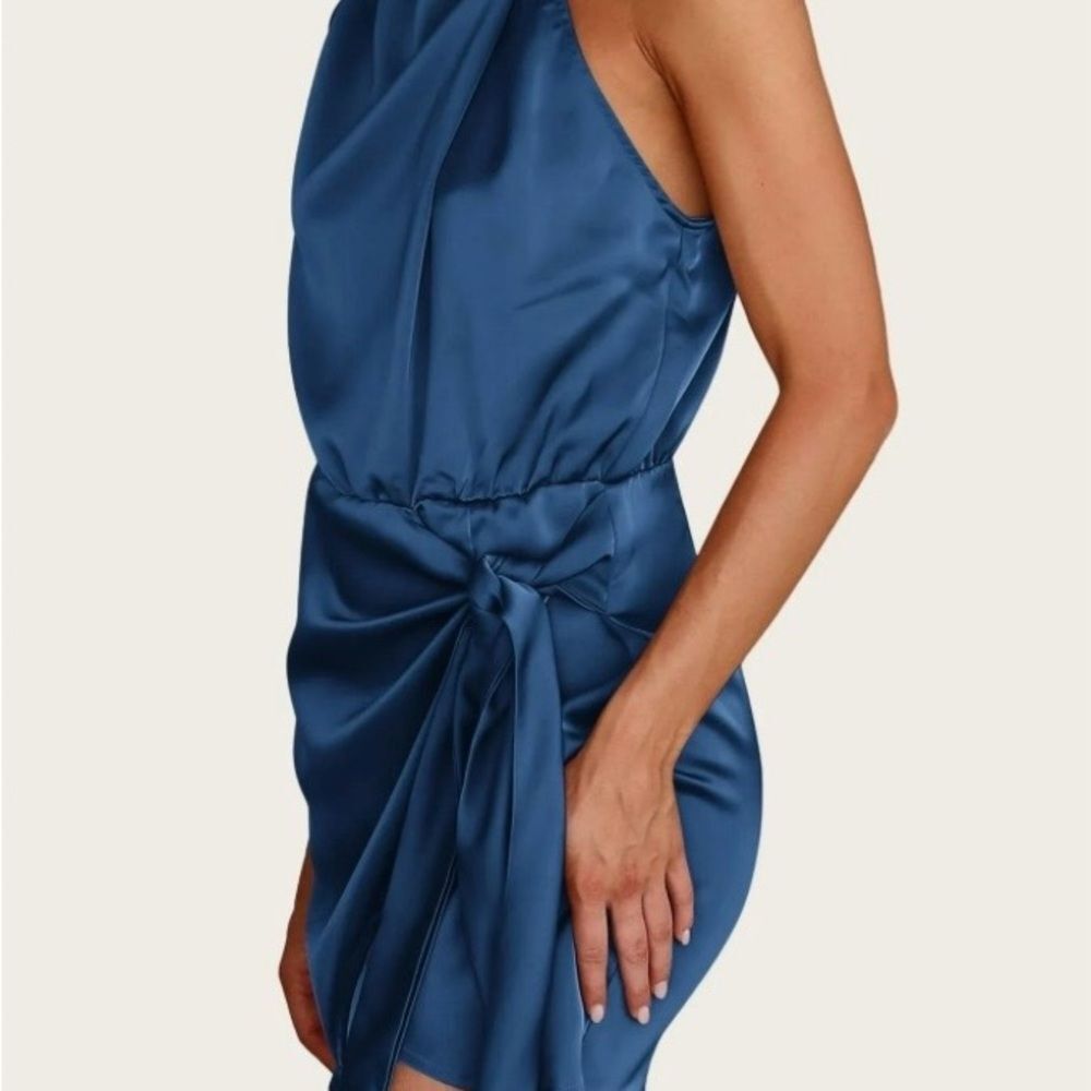 PrettyGarden Teal Dress – XXL – Stretchy Fit & Flare - Picture 2 of 8
